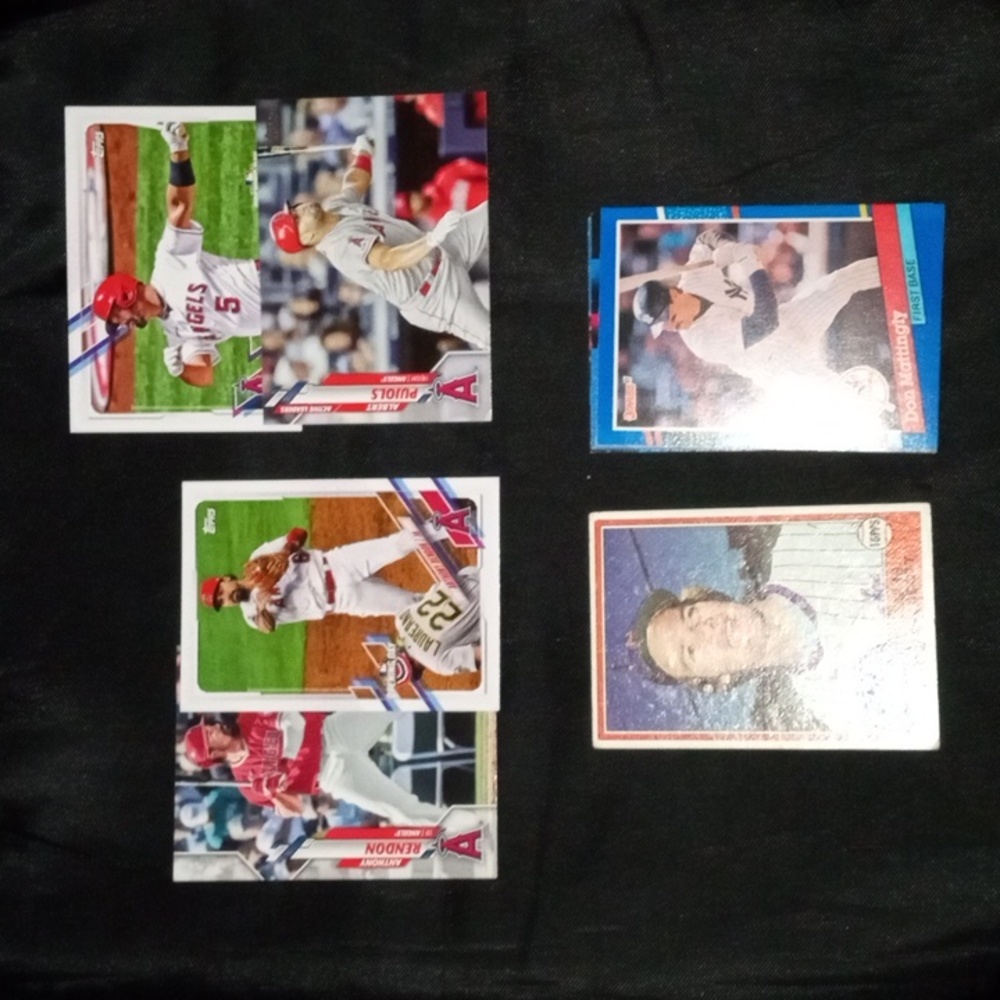 MLB card lot/pujols/rendon/Mattlingly Hofamers and futures